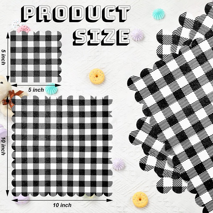 Geometric Line Embossed Paper Napkins
